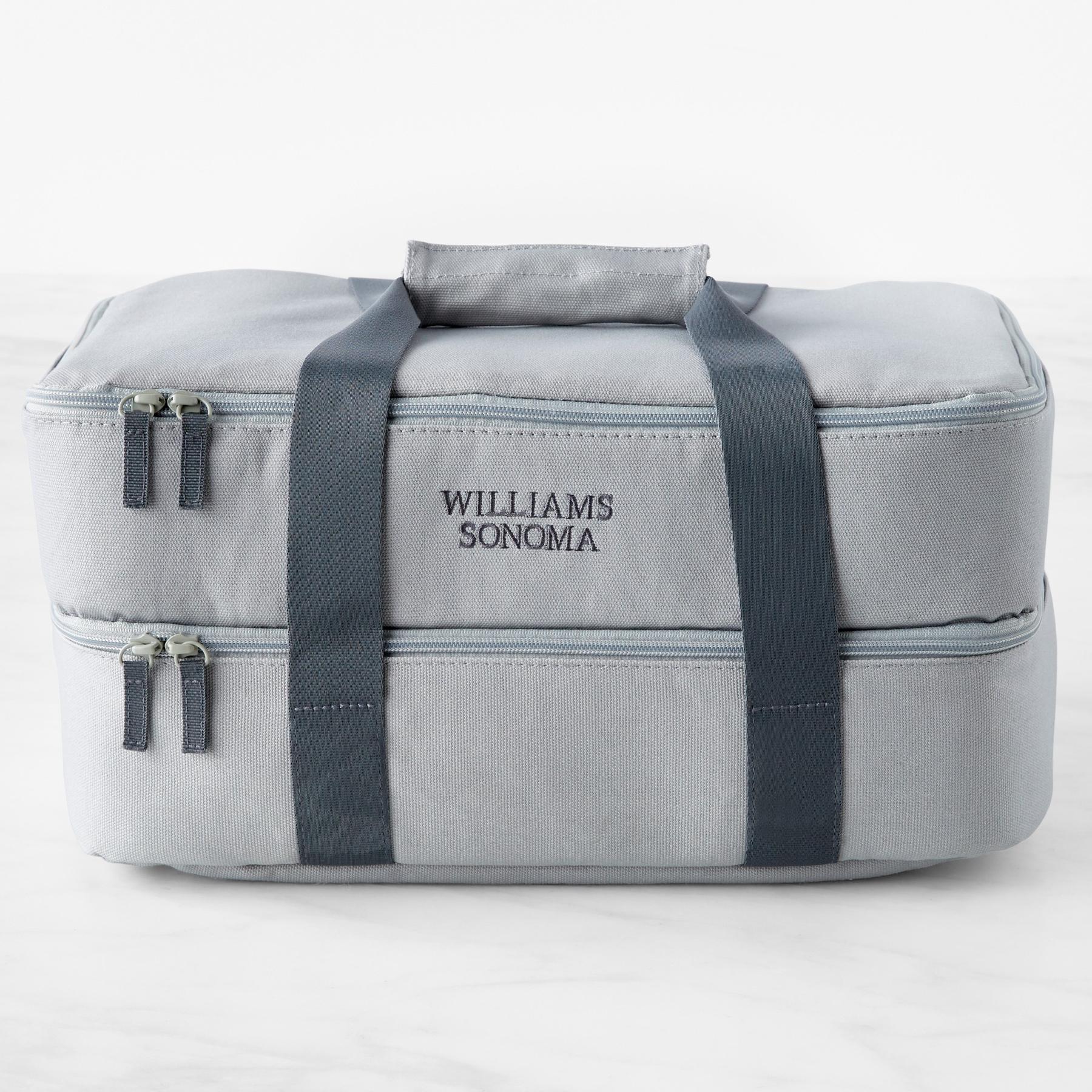 Hold Everything Insulated Dual Compartment Food Carrier