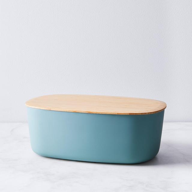 Modern Bread Box with Reversible Lid