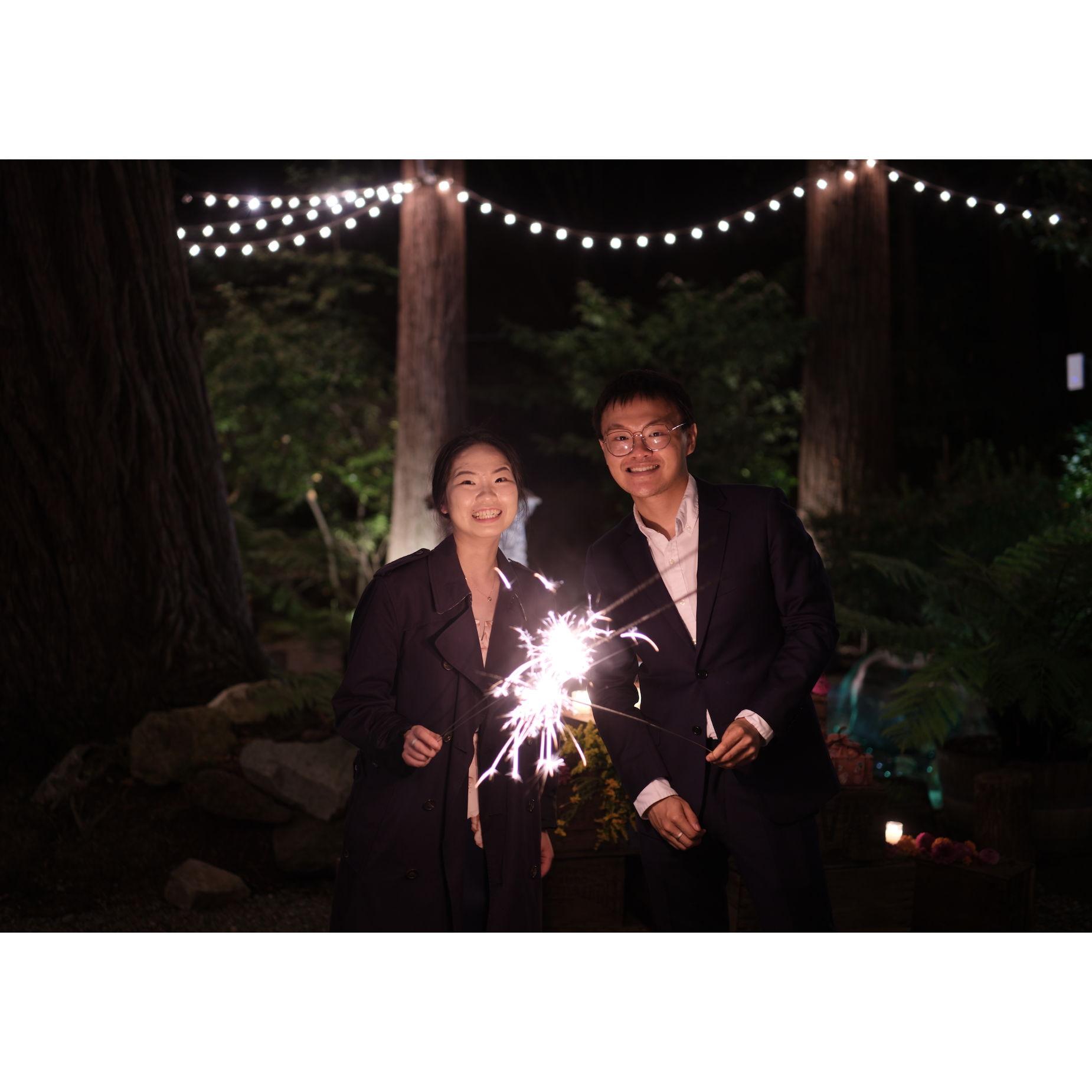 Our friends' wedding brought sparkles to the beginning of our time together.