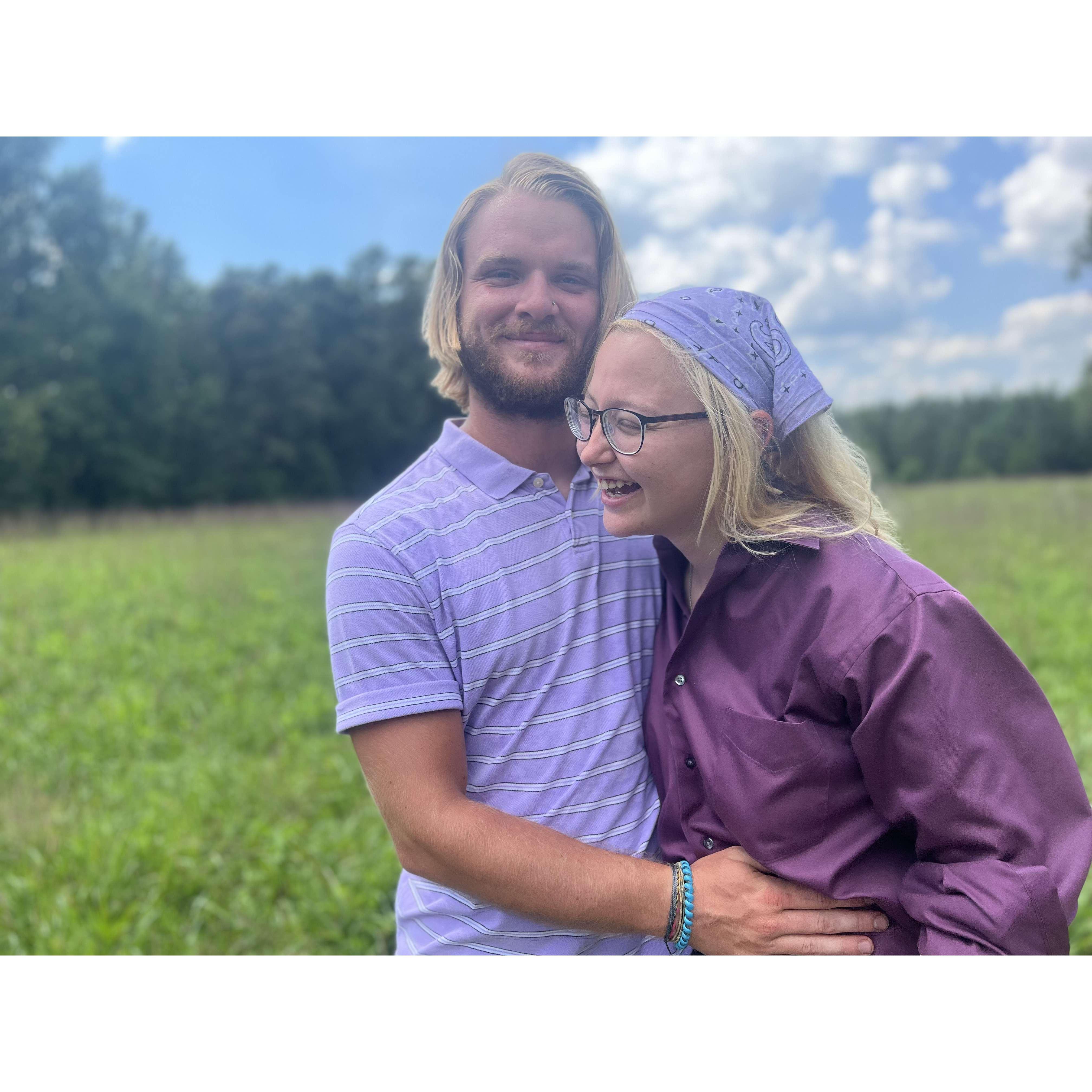 For their first photoshoot together, we have to say the groom did pretty good!