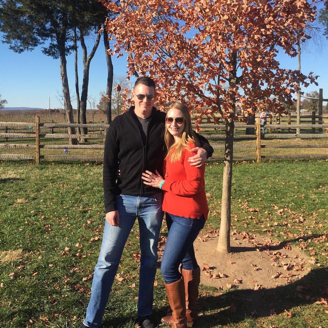 The Winery at Bull Run, November 2016...the first picture of us on Facebook 😀