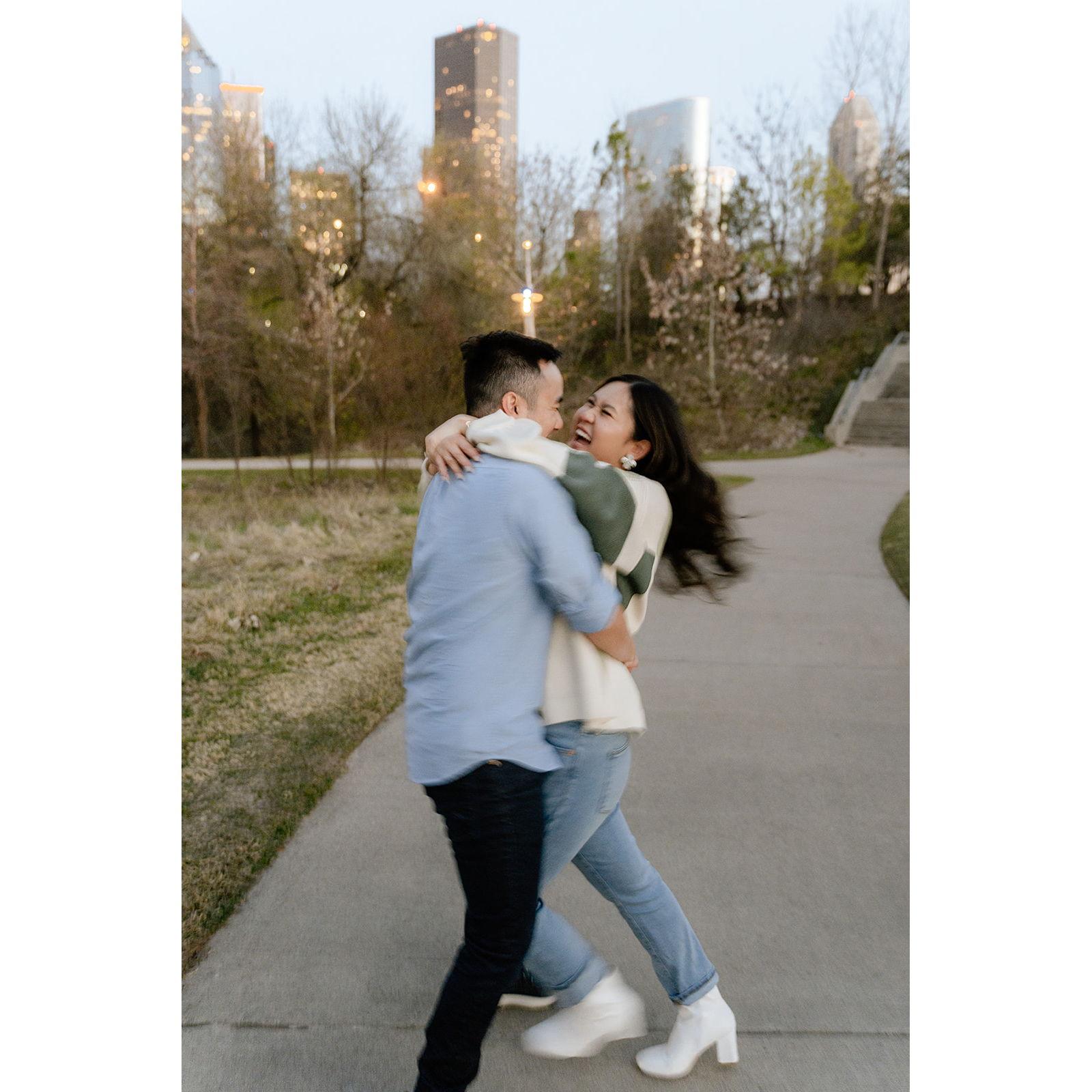 This photo represents perfectly on how Al keeps me laughing!