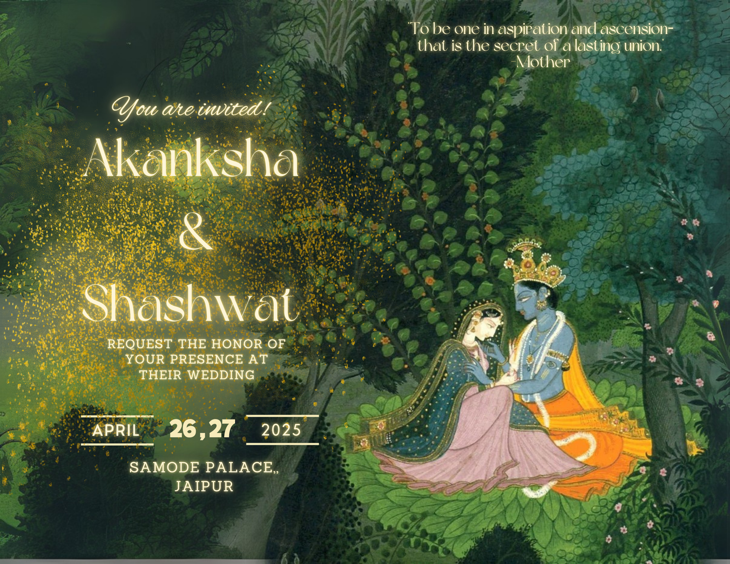 The Wedding Website of Akanksha Agarwal and Shashwat Vajpeyi