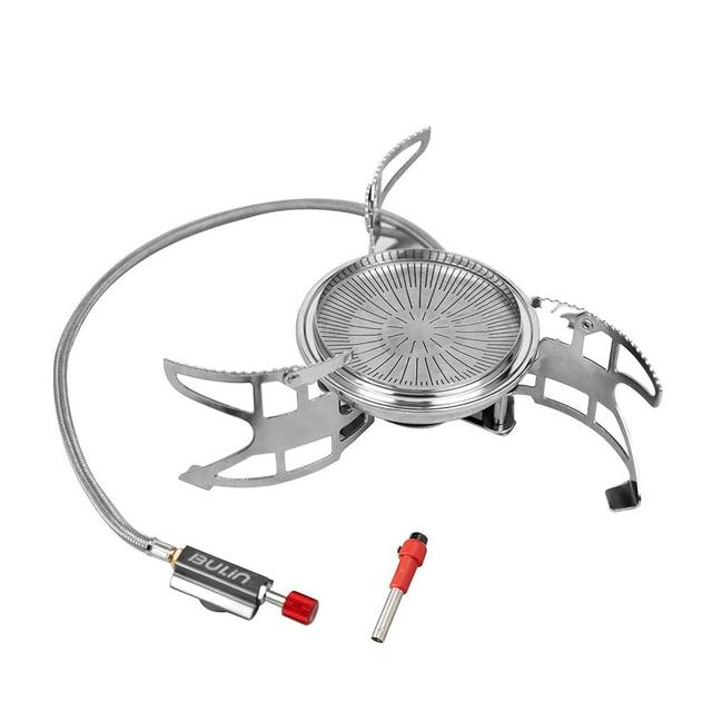 Bulin Camping Stove Burner 3500W/3800W/5800W/6800W/18000W Adjustable Ultralight Backpacking Stove Windproof Camp Portable Propane Stove for Camping Hiking Backpack Outdoor
