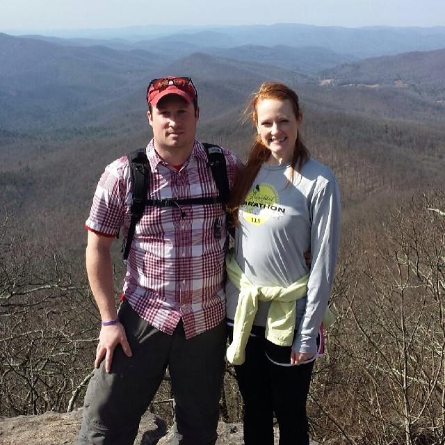 One of our first hikes together 