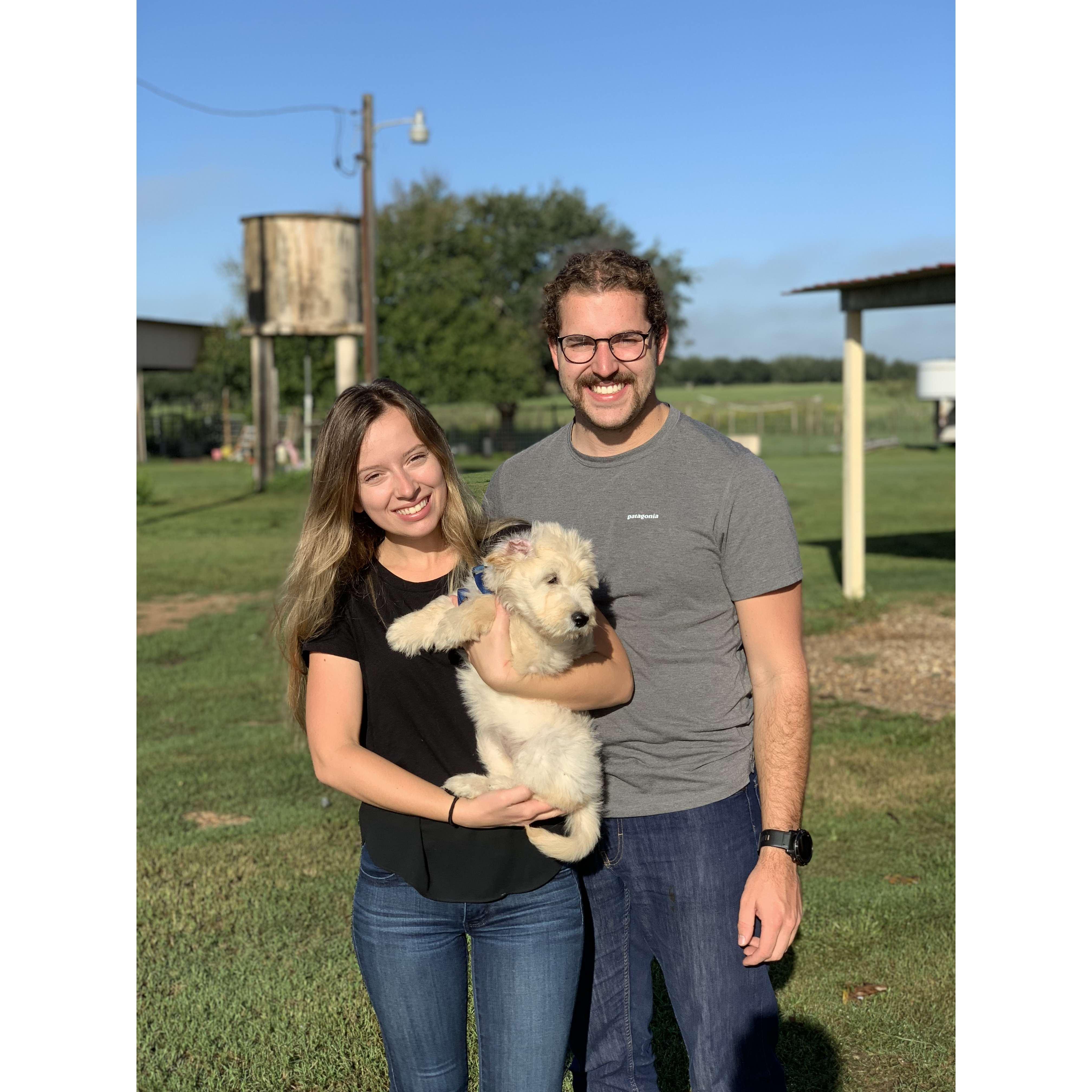 First meeting our little bear Addie 
