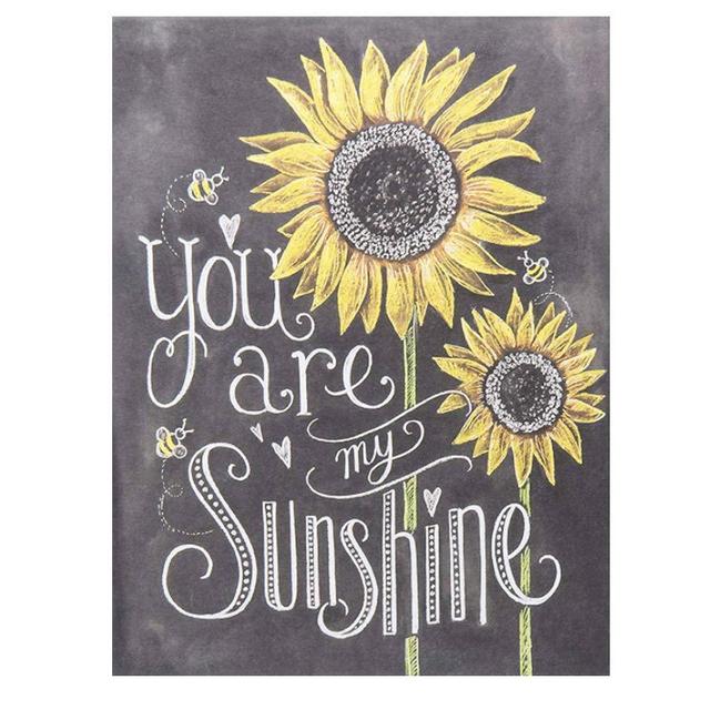 BEROSS You are My Sunshine - Sunflower Sign, Sunflower Wall Art Decor, Sunflower Gifts for Mom, Sisters, Daughters and Friends - 7.5inx10in