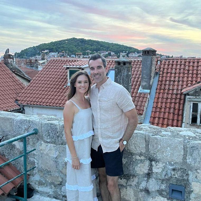 Top of the palace wall in Split, Croatia