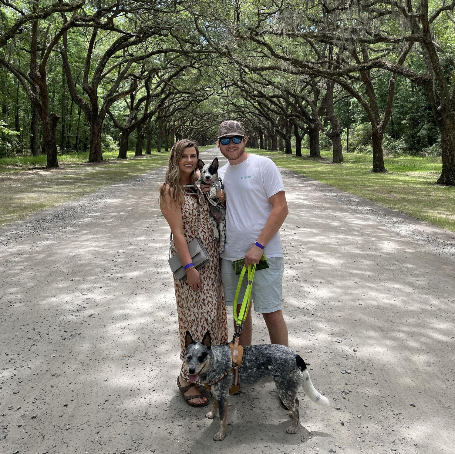 5th anniversary in Savannah, GA. We added a baby blue heeler to the mix