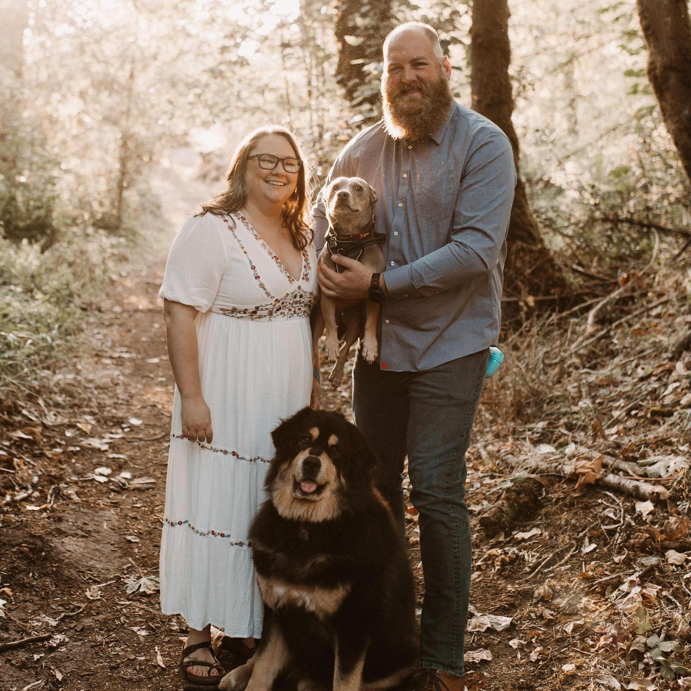 The happy family....except Maynard. He hates this.