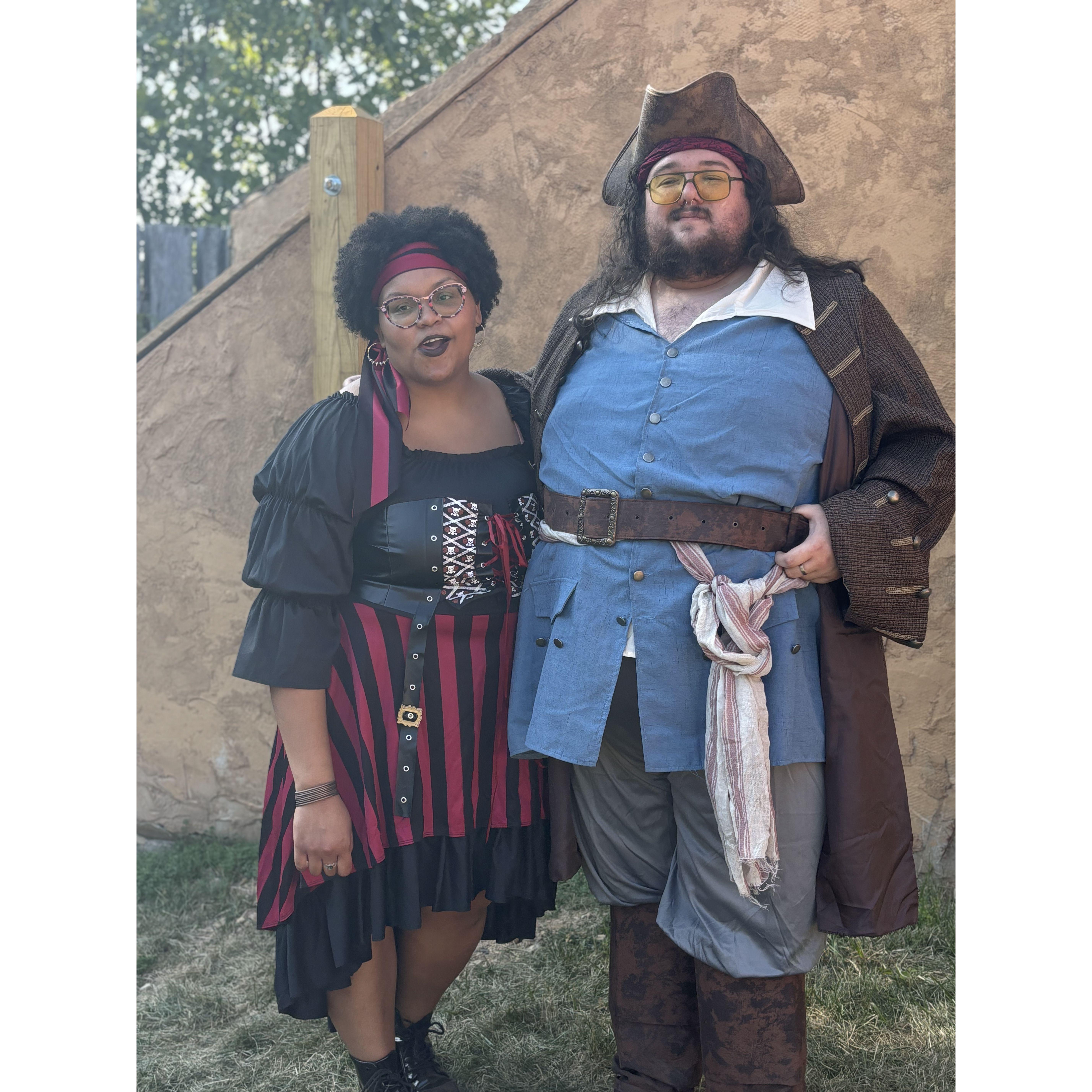 Being serious at the ren fair.
