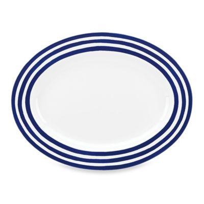 kate spade new york Charlotte Street™ 16-Inch Oval Platter in Indigo