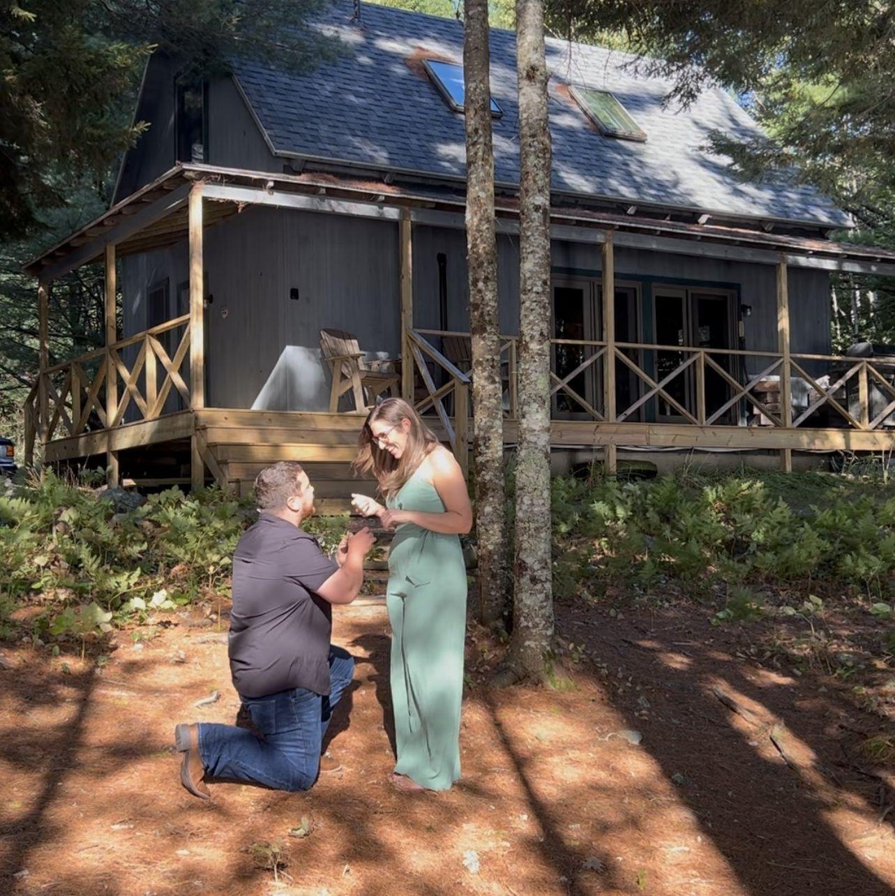 Andrew proposed and Christy said "YES"!