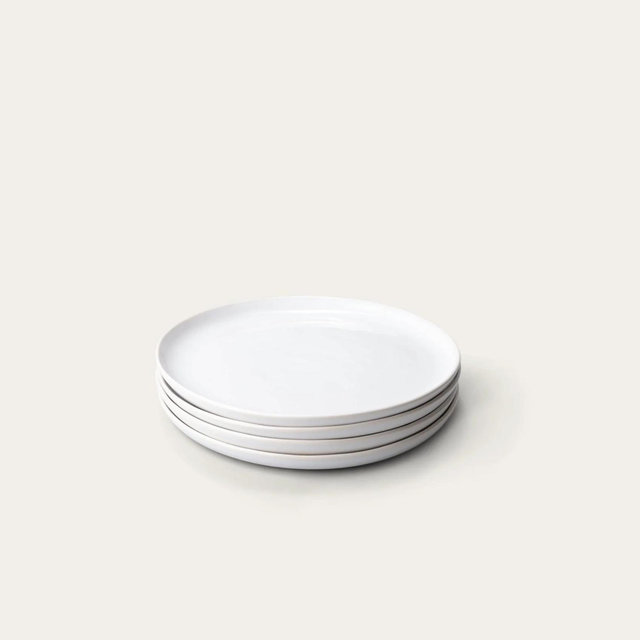 Fable - Salad Plates - Glossy Pearl White
