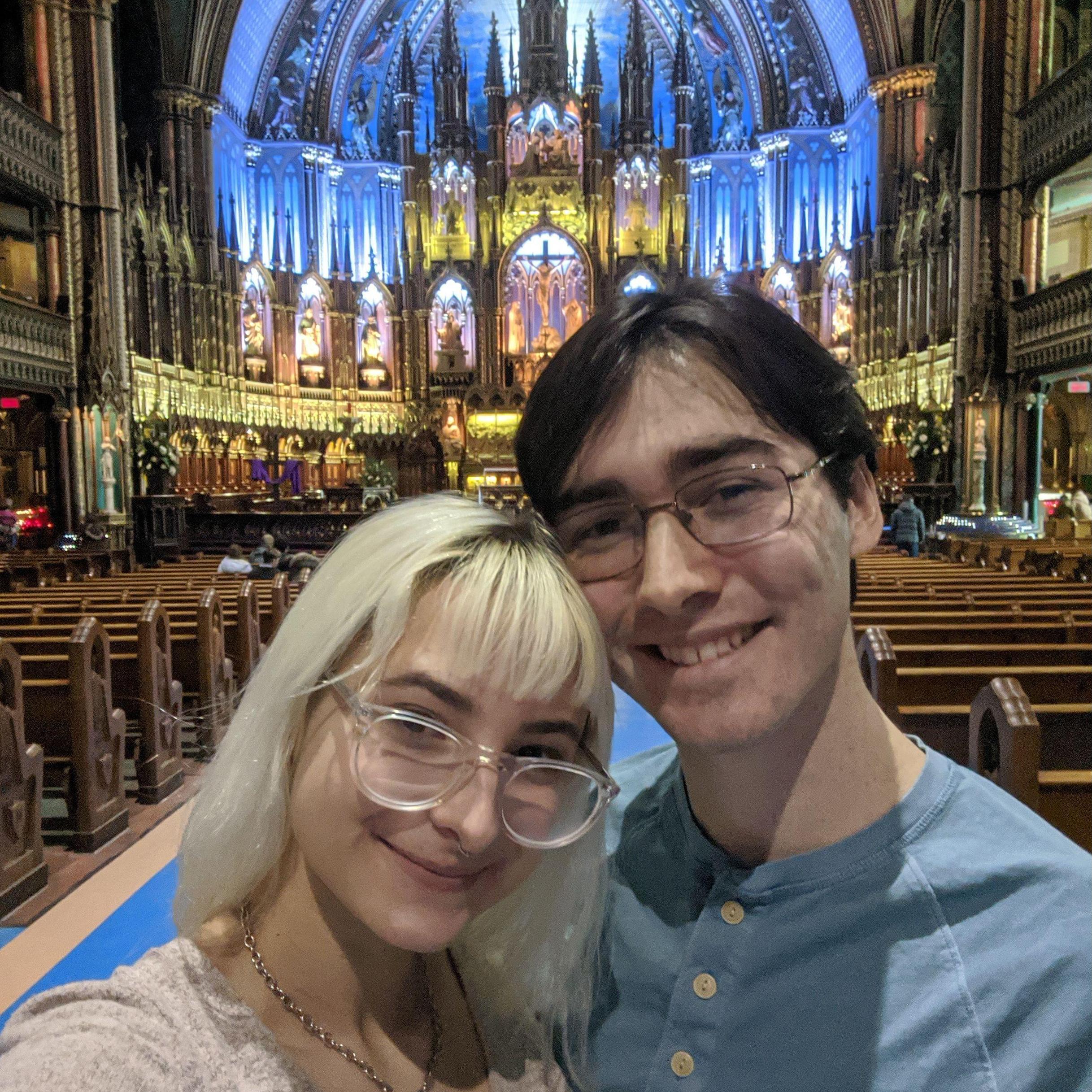 We took this while visiting Montreal's beautiful basilica on our annual Spring Break trip, 2020