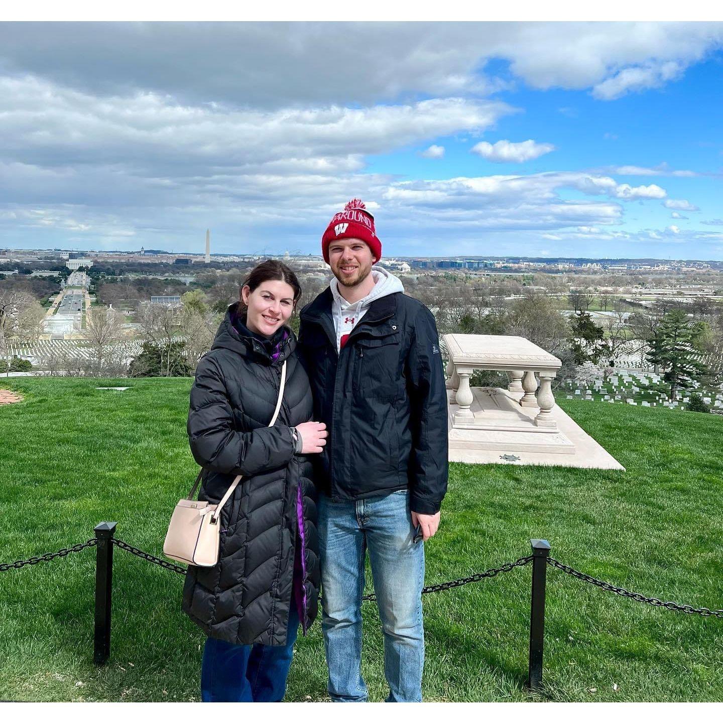 Our first picture together - Arlington Cemetery