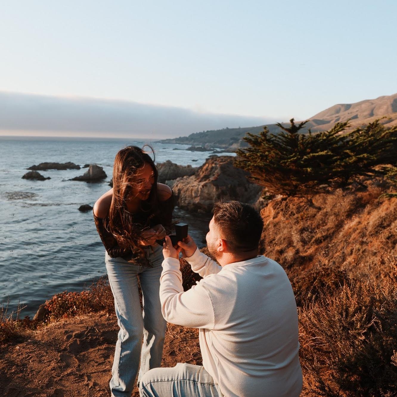 The moment we got ENGAGED!!!!