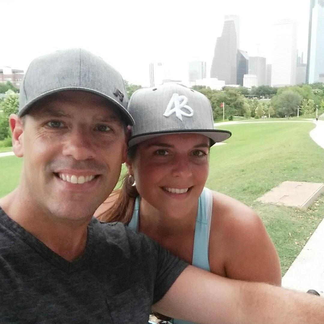 Bike riding along the Houston bayou.