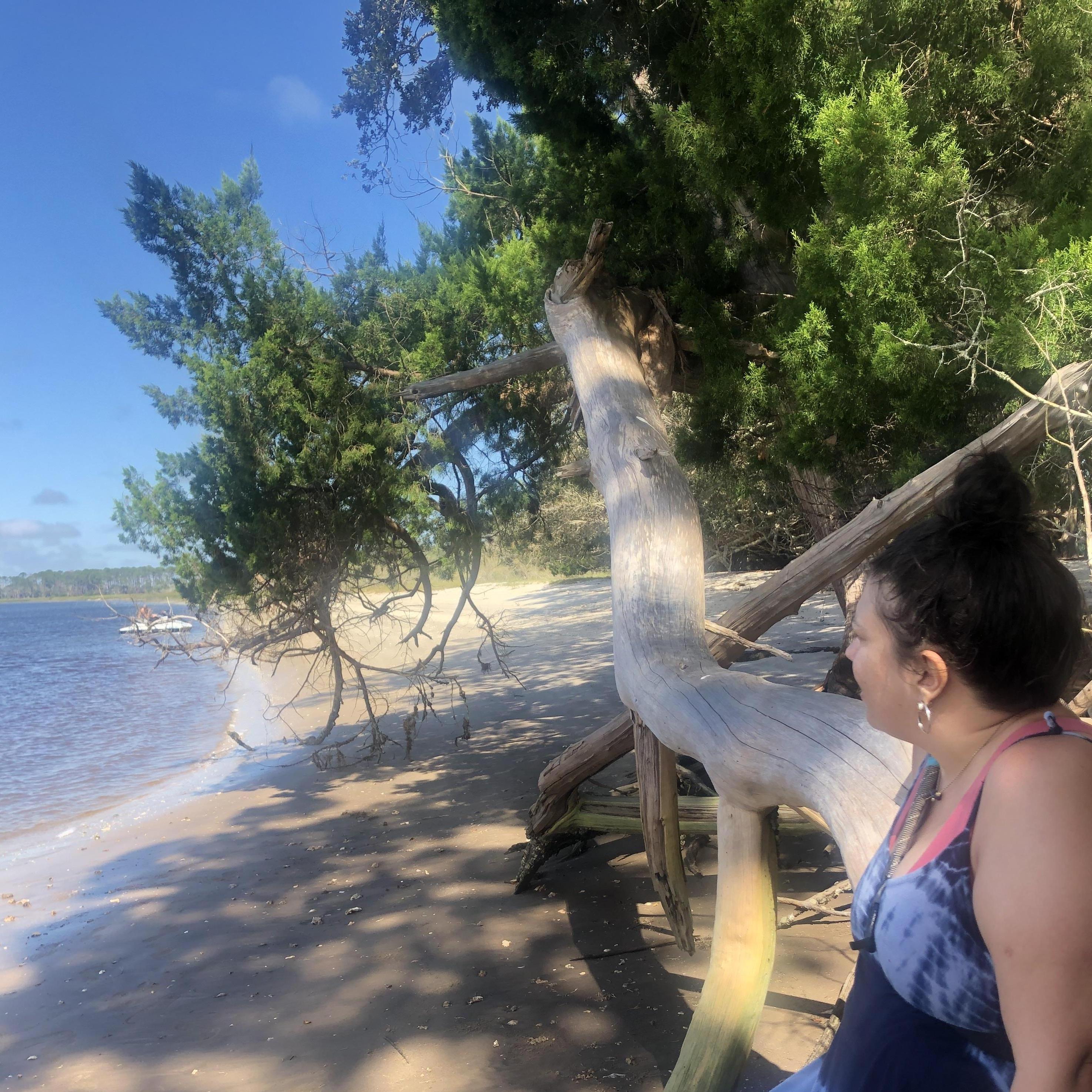 There are lots of fun spots at Vilano! This is the other side of the island after walking the trail though the guana river preserve.