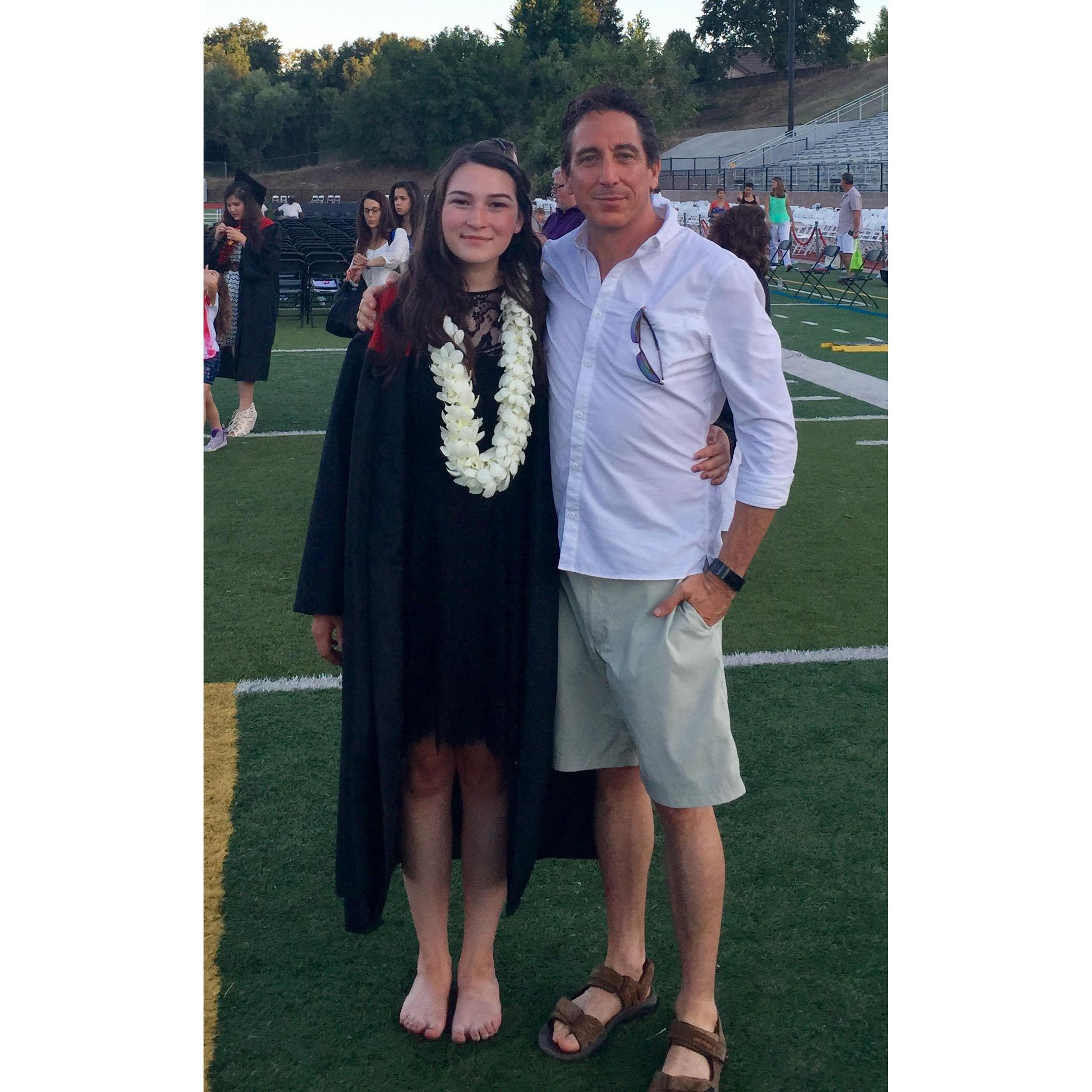 ... my P.M.N. (pretty much niece), Mia Glass, at her high school graduation, '15