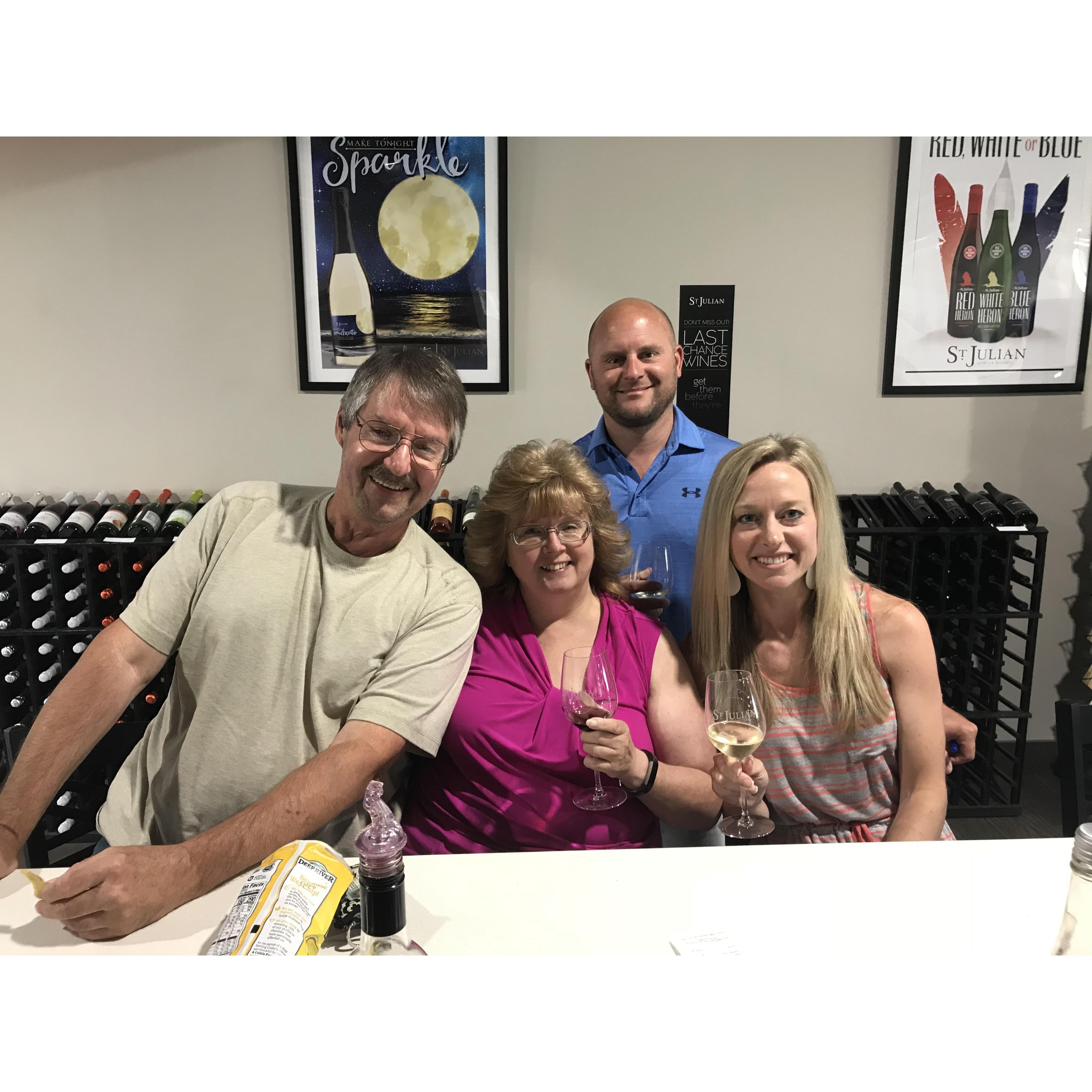 Wine tasting at St. Julian's!