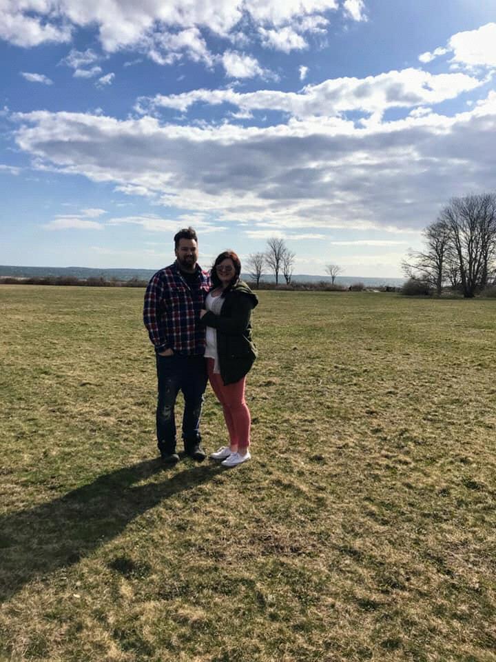 Minutes before getting engaged!