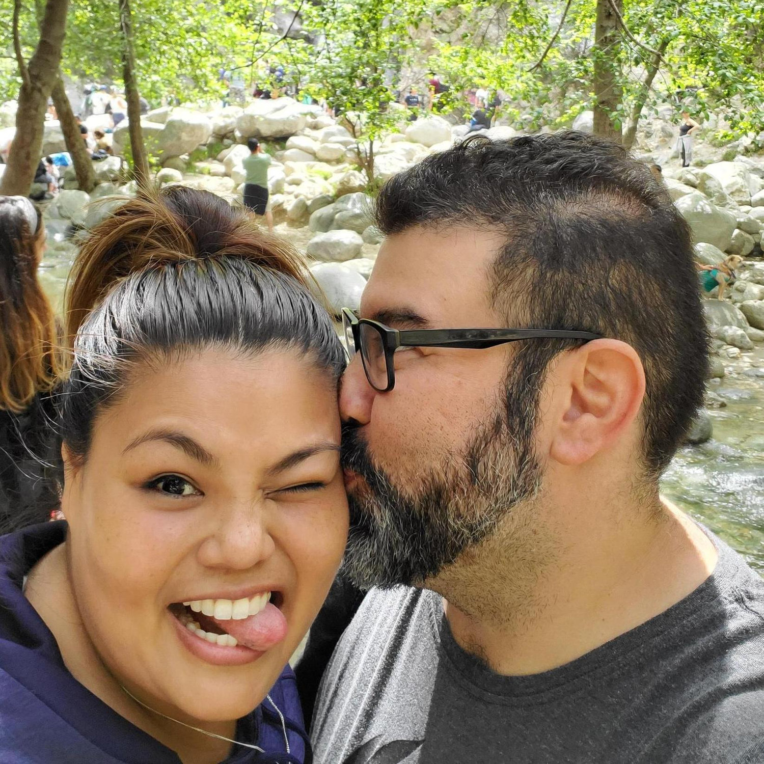 Hiking and crossing rivers!