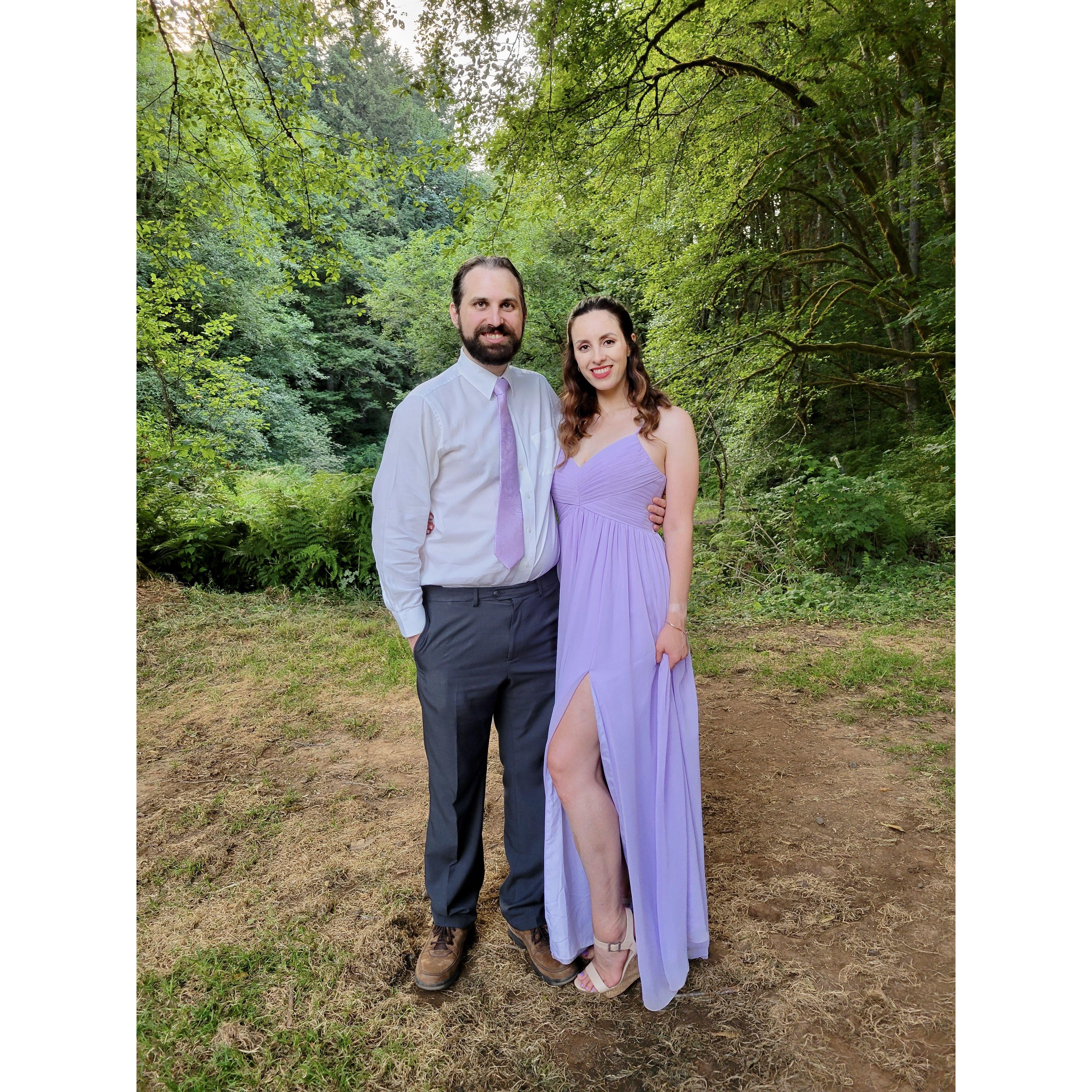 Jess (Kayla's sister) and Matt's wedding, July 2022.