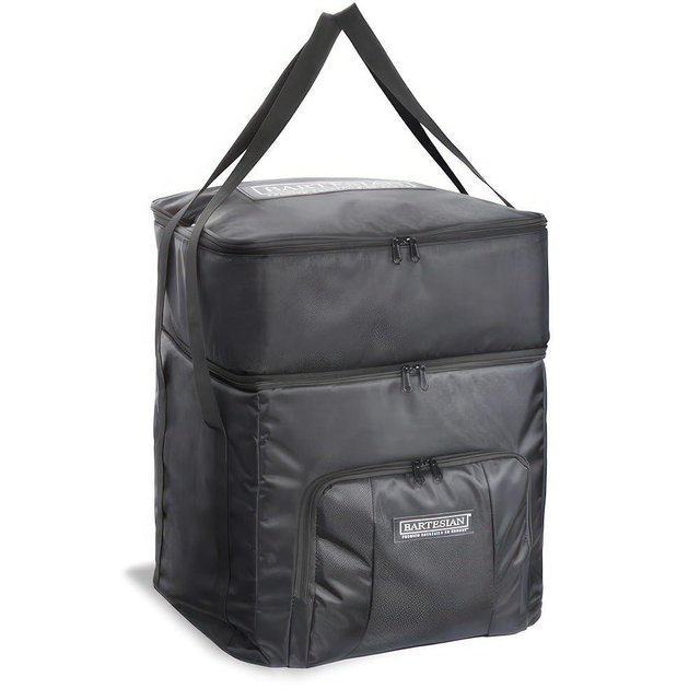 Bartesian Padded Travel Bag for Cocktail Maker and Capsules - Heavy Duty Organizer Backpack for Cocktail Machine with Leak-Proof Ice Compartment - Protective Traveling Cocktails Storage Tote Bag