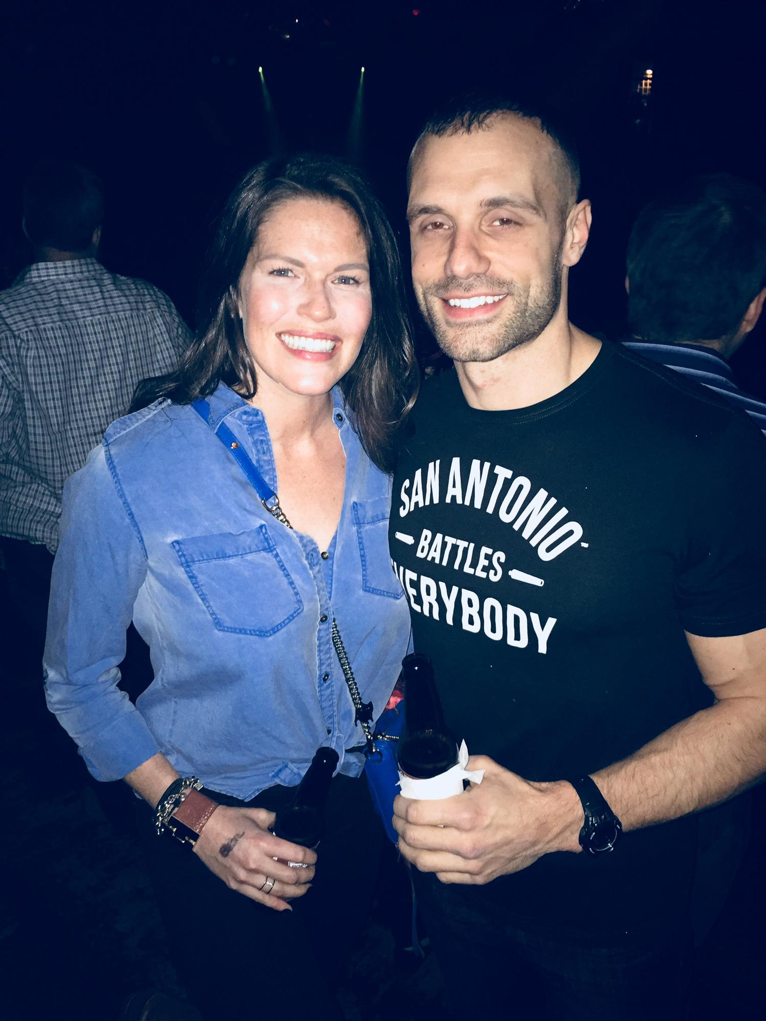 One of our first photos together in March 2017 at my first Randy Rogers Band concert at the 9:30 Club in DC.