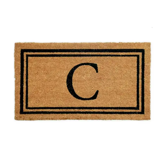 Simply Essential™ 16"x28" Monogram Letter "C" Coir Door Mat Insert