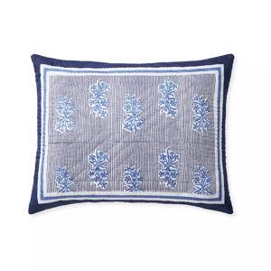 Amalfi Quilted Sham, Navy, King