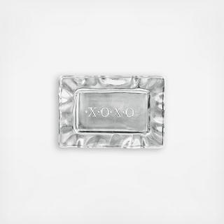 XOXO Rectangular Engraved Tray