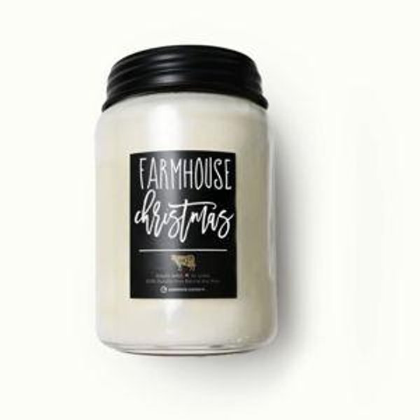 Farmhouse Christmas Candle | 26 oz Farmhouse Jar