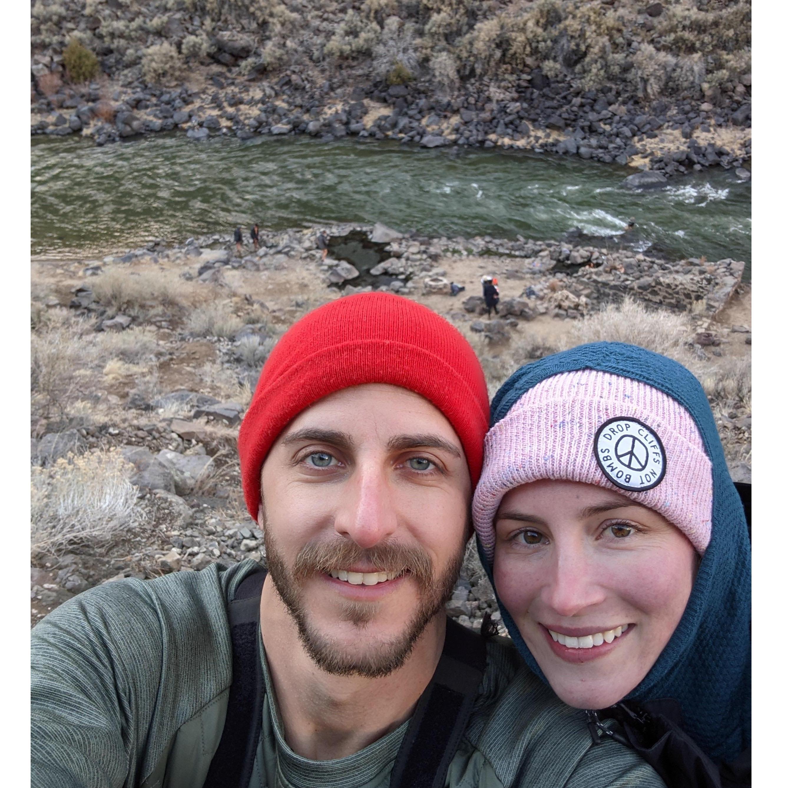 Our favorite spot to ski and hot spring- Taos, NM. February 2021