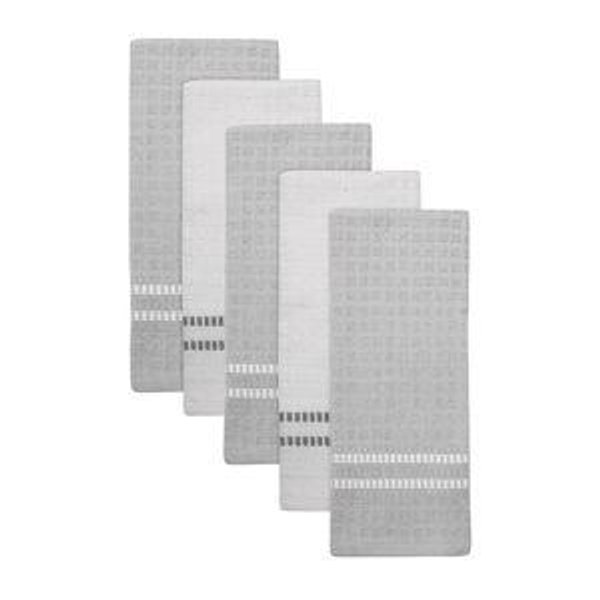 The Big One® Terry Kitchen Towel 5-pk. Neutral Gray