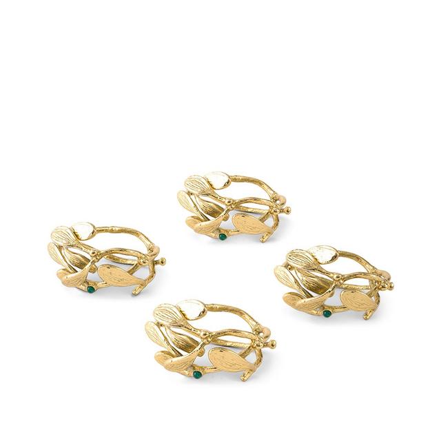 Michael Aram Mistletoe Napkin Ring Set