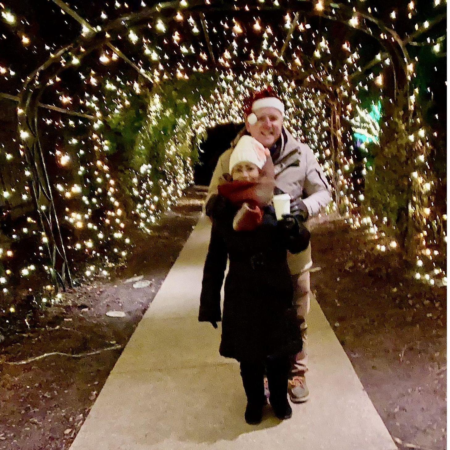 Christmas at Cheekwood. It was cold.