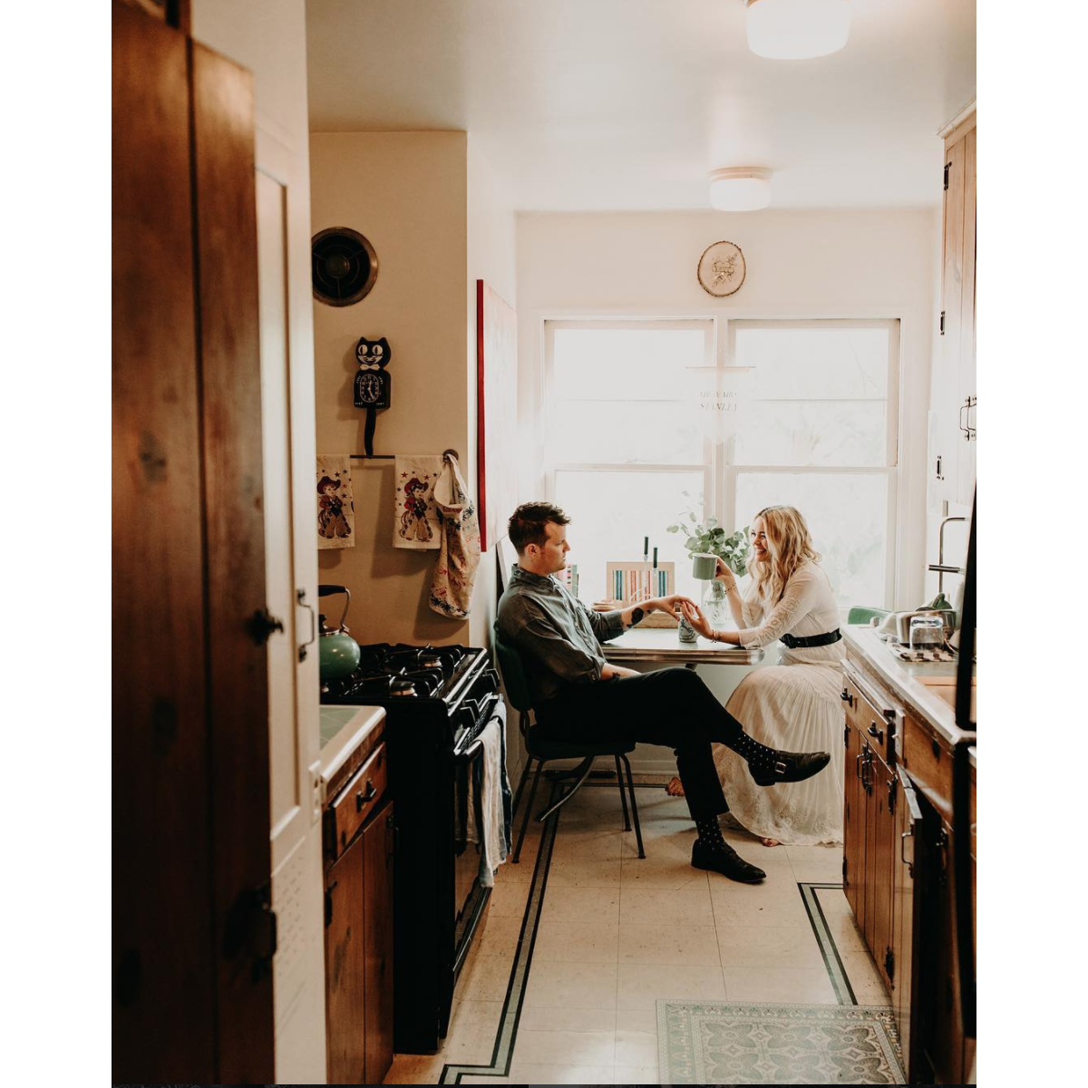 One of our favorite photos from our at home engagement shoot