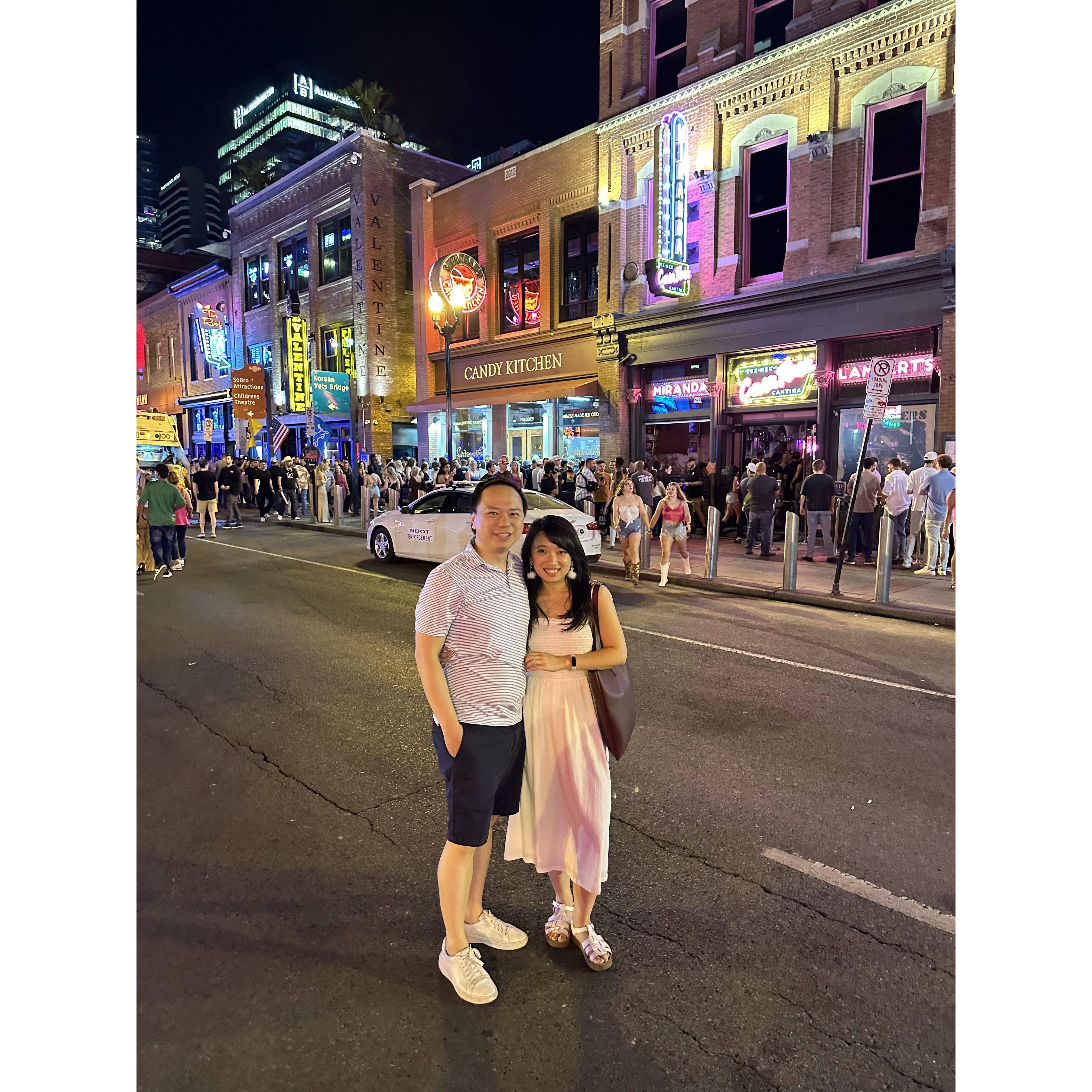 Nashville trip last summer and we had so much fun at the honky tonk