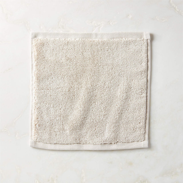 Kalani Organic Cotton Sand Solid Washcloth