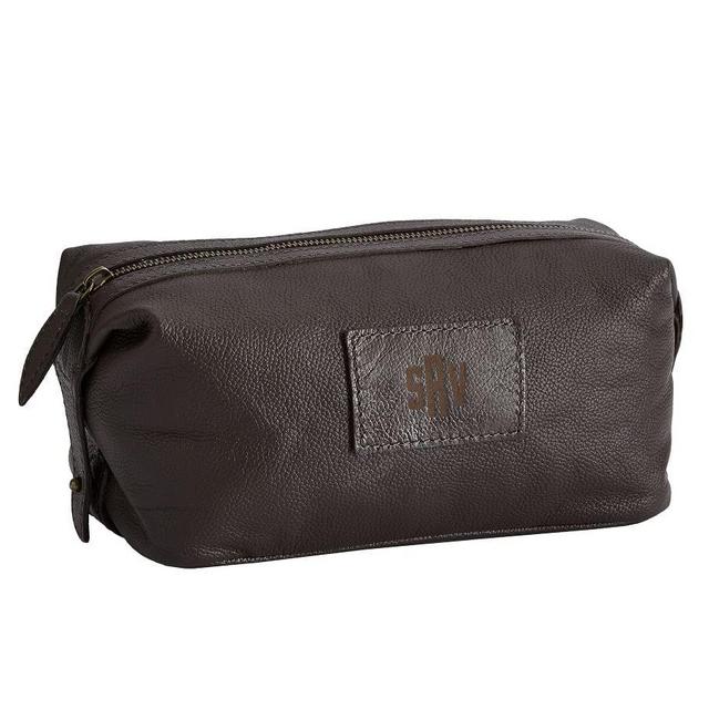 Grant Leather Toiletry Case, Brown