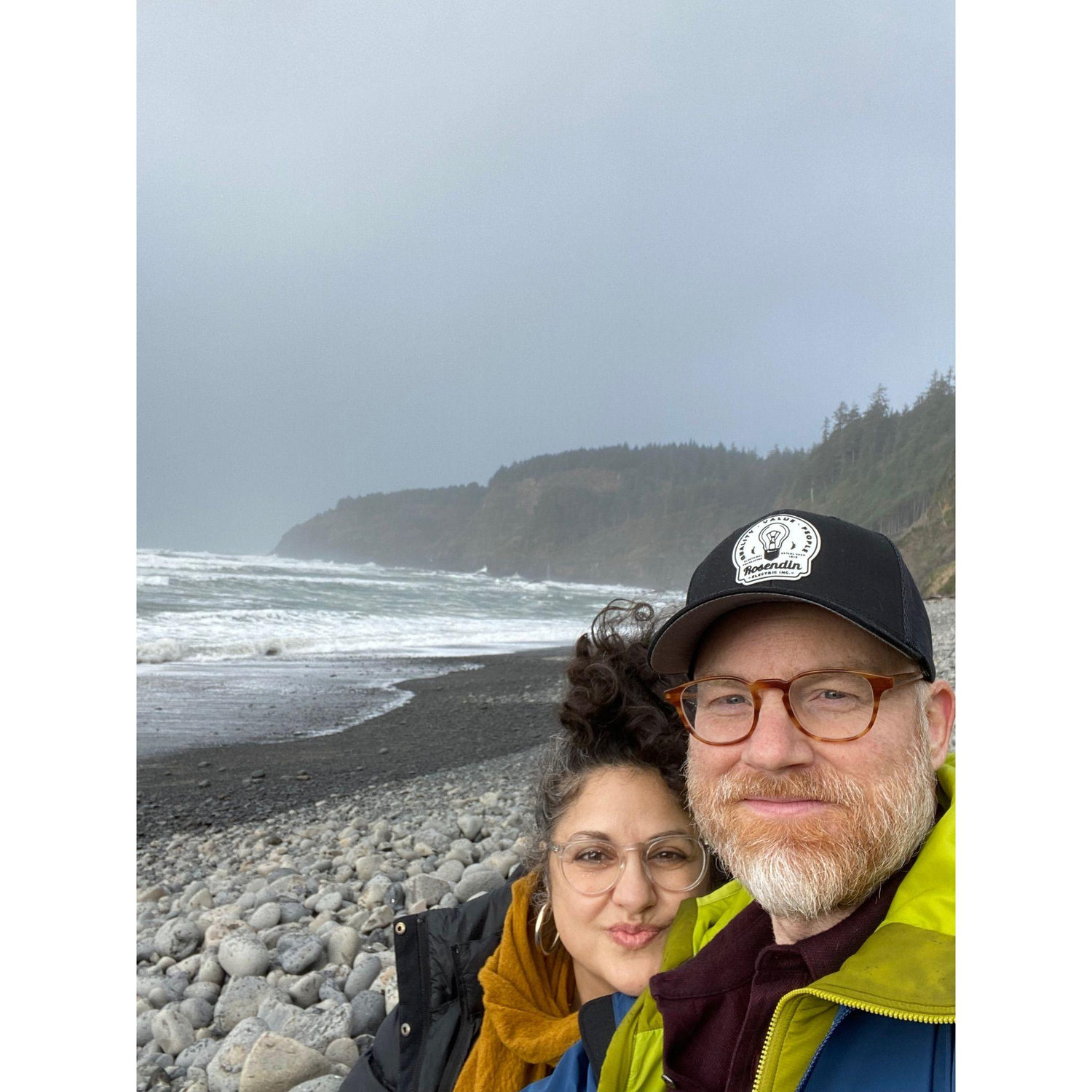 Rock hounding on the Oregon coast