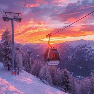 One Year Engagement Ski in Whitefish