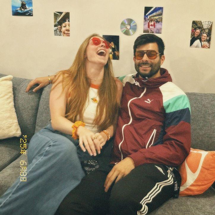 A few days after he proposed at our friends 90s themed bday bash! Again, always laughing!