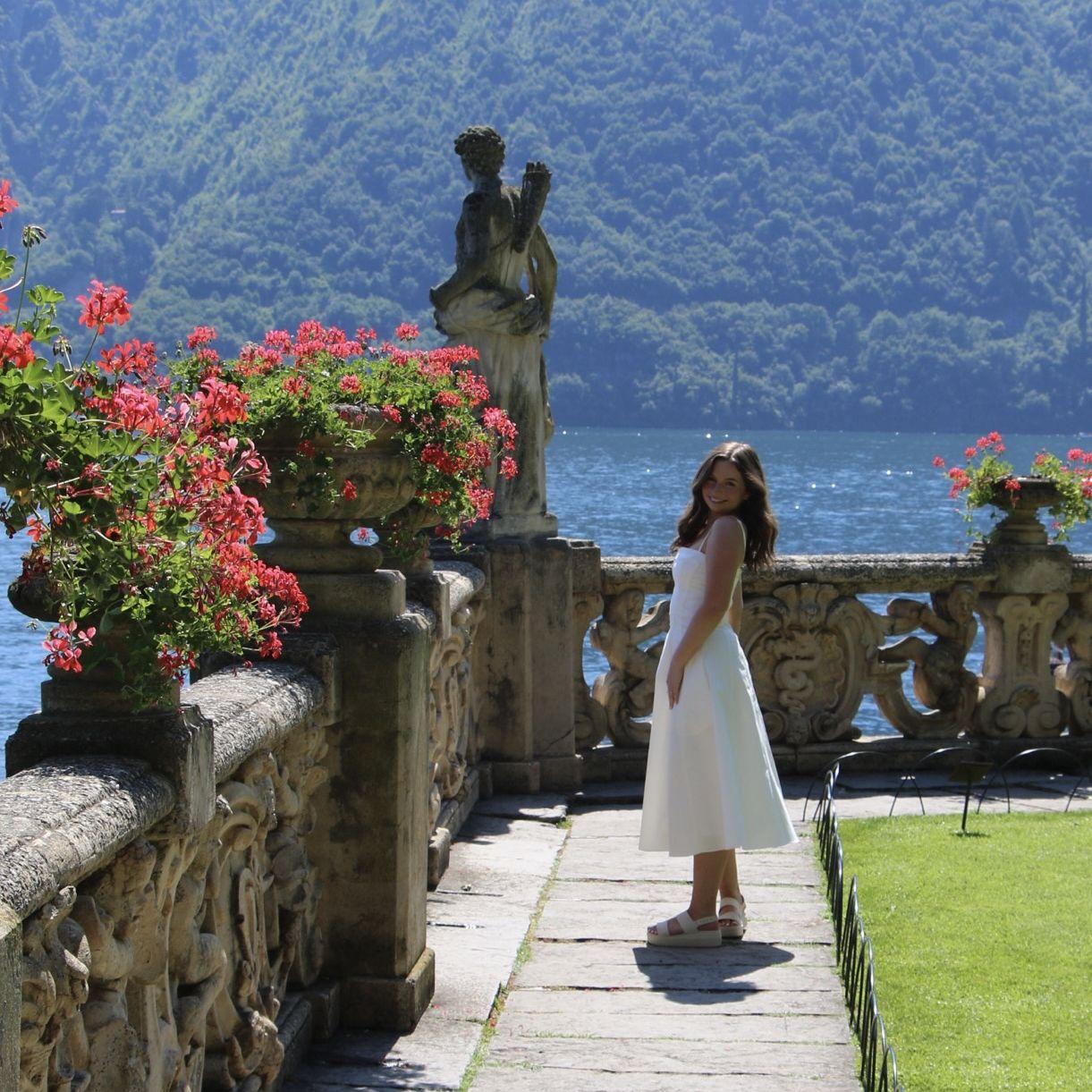 Location: Villa del Balbianello, Italy. We celebrated our first day as an engaged couple. Mason has become quite the photographer (he's had plenty of practice)!