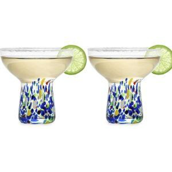 Margarita Glasses Set of 2 (Confetti)