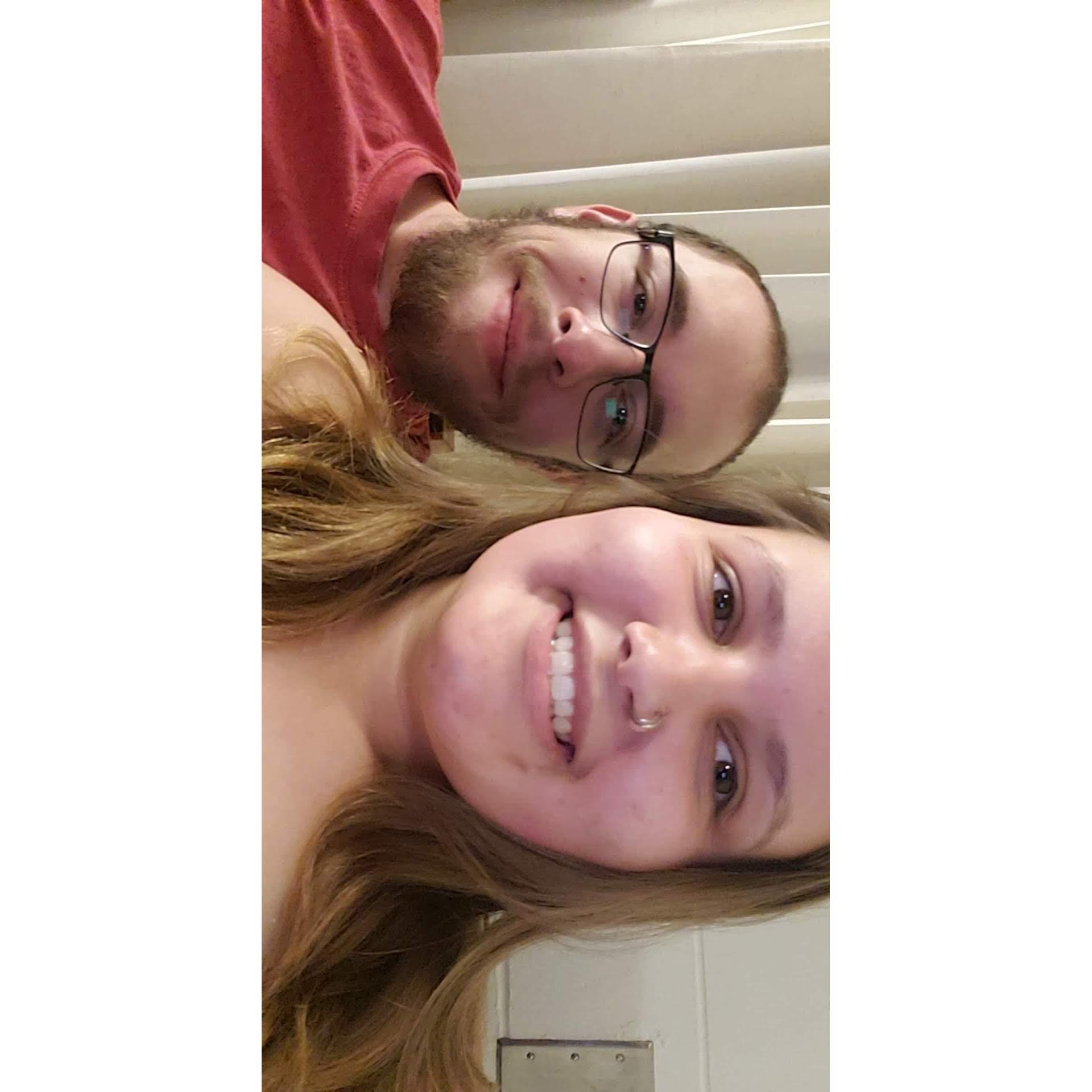 Our first photo together