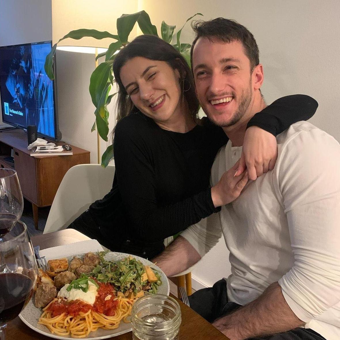 Adam, desperate to impress Elya, prepared his world famous spaghetti for a dinner with some of Elya's friends