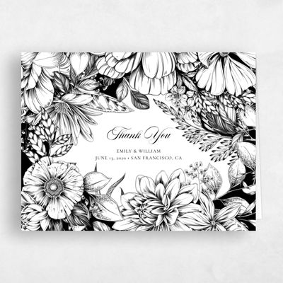 White Wedding Thank You - Gardner Bloom
